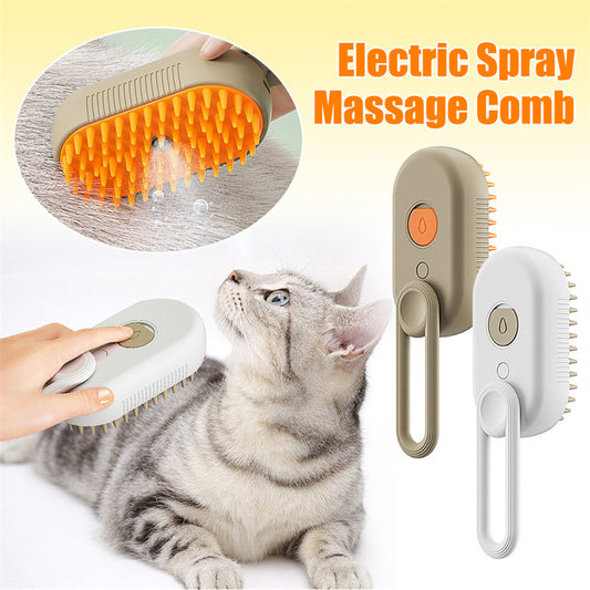 Perfect Pet 3-in-1 Electric Steam Grooming & De-Shedding Brush