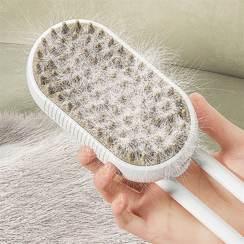 Perfect Pet 3-in-1 Electric Steam Grooming & De-Shedding Brush